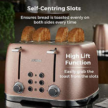Load image into Gallery viewer, Copper Blush Pink Toaster | Tower