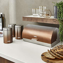 Load image into Gallery viewer, Tower Copper Coloured Kitchenware | Set Of 3 Cannisters