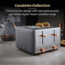 Load image into Gallery viewer, Grey & Copper Rose Gold Toaster | Tower