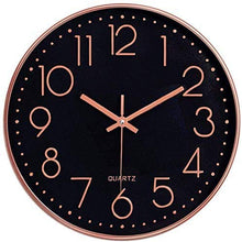 Load image into Gallery viewer, Copper / Rose-Gold Wall Clock | Quartz | Battery Operated | Modern Design
