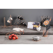 Load image into Gallery viewer, Copper Geometric Kitchen Roll Holder