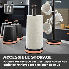 Load image into Gallery viewer, Copper & Black Kitchen Roll Holder