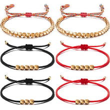 Load image into Gallery viewer, 6 Pieces Handmade Tibetan Copper Bead Bracelets