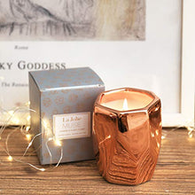 Load image into Gallery viewer, Jasmine & Ylang Ylang Scented Candle | Copper Ceramic Jar | Aromatherapy Gift