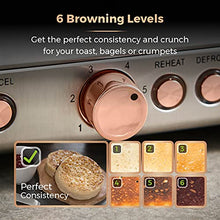 Load image into Gallery viewer, Tower | Toaster | Grey & Rose Gold Copper Coloured