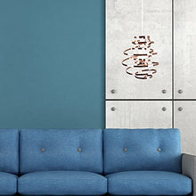 Load image into Gallery viewer, Modern Copper Twisted Pendant Light