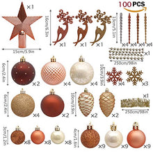 Load image into Gallery viewer, 100 Pcs Copper Christmas Tree Decorations