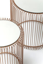 Load image into Gallery viewer, Set Of 2 Circular Copper Side Tables