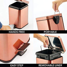 Load image into Gallery viewer, Easy To Clean | 6 Litre Capacity Copper Bin