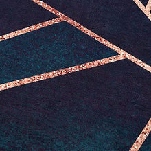Load image into Gallery viewer, Copper Rug With Geometric Design
