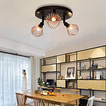 Load image into Gallery viewer, Copper & Black Ceiling Light