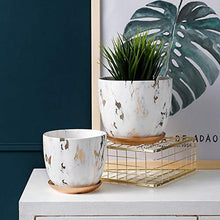 Load image into Gallery viewer, Decorative Copper Marbled Plant Pot