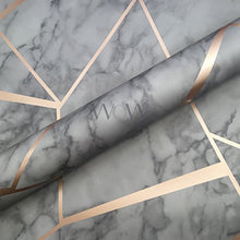 Load image into Gallery viewer, Stunning Marble Effect Copper & Grey Wallpaper | Fine Decor