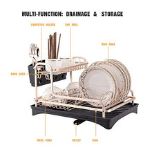 Load image into Gallery viewer, Kitchen | Copper & Black Dish Drainer