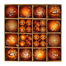 Load image into Gallery viewer, 44 Pcs | Copper Christmas Bauble Ornaments | Christmas Tree Decoration Set