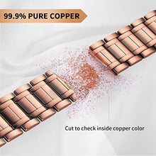 Load image into Gallery viewer, MagEnergy Big Men Copper Bracelet 99.9% Copper Magnetic Bracelet Adjustable Wristband with Link Removal Tool