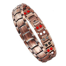 Load image into Gallery viewer, Jeracol | Copper Magnetic Bracelet For Men With 4 Element Magnets