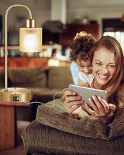 Load image into Gallery viewer, Modern Copper Gold Table Lamp