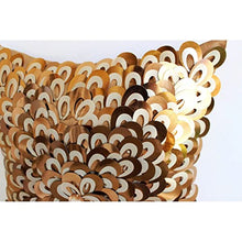 Load image into Gallery viewer, Sequined Copper Cushion Cover | The HomeCentric
