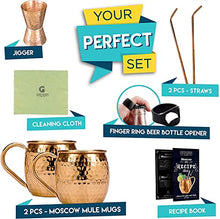 Load image into Gallery viewer, Set Of 2 | Copper Moscow Mules | Gift Idea