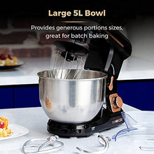 Load image into Gallery viewer, Stainless Steel, Copper & Black Food Mixer