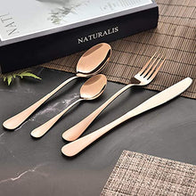 Load image into Gallery viewer, 4 Person | 16 Piece Copper Cutlery Set