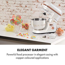 Load image into Gallery viewer, Modern White & Copper Food Mixer