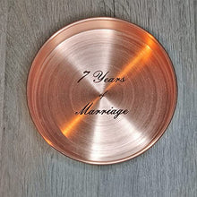 Load image into Gallery viewer, Copper Bowl | 7th Wedding Anniversary | Engraved