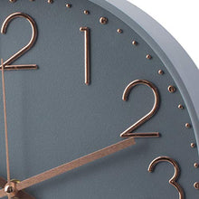 Load image into Gallery viewer, Modern Wall Clock | Grey & Copper
