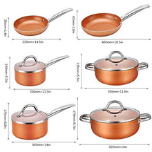 Load image into Gallery viewer, CUSIBOX Cookware Set Pan & Pot Set 6 Piece , Stock Pot, Saute Pan, Saucepan,Glass Lid | Induction | Nonstick