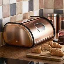 Load image into Gallery viewer, Wilko Copper Bread Bin