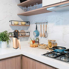Load image into Gallery viewer, Copper Knife Block Set For Kitchen