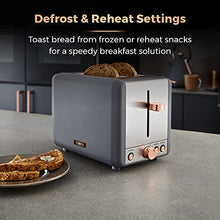 Load image into Gallery viewer, Copper & Grey 2 Slice Toaster | Tower | Cavaletto Collection