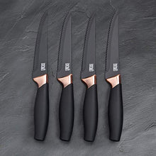 Load image into Gallery viewer, Set Of 4 Steak Knives | Black & Copper