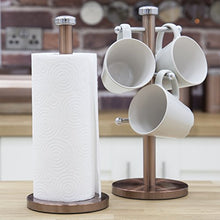 Load image into Gallery viewer, Copper Kitchen Roll Holder & Copper Mug Tree