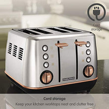 Load image into Gallery viewer, Morphy Richards | 4 Slice Toaster | Silver & Copper