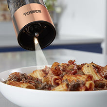 Load image into Gallery viewer, Copper & Black Salt & Pepper Grinders | Electric