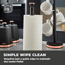 Load image into Gallery viewer, Black & Copper Tower Kitchen Roll Holder
