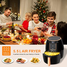 Load image into Gallery viewer, Black & Copper Air Fryer | 5.5L | 1300W | Yensong