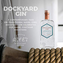 Load image into Gallery viewer, Copper Rivet Dockyard Gin - Craft Gin 50cl - Small Batch Gin, Specially Selected Artisan Gin Botanicals - Orange, Lemon, Locally Sourced Elderflower, Kent Gin - Premium Gin, Hand Crafted Flavoured Gin