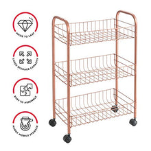 Load image into Gallery viewer, Metaltex | Lugano | Copper Trolley | On Wheels
