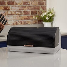 Load image into Gallery viewer, Black & Copper Bread Bin | Tower