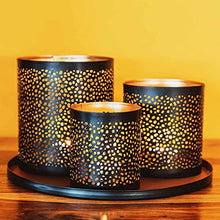 Load image into Gallery viewer, Large Flat Round Copper Tray Bowl For Candles