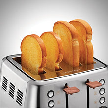 Load image into Gallery viewer, 4 Slice Stainless Steel & Copper Toaster