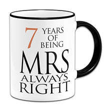 Load image into Gallery viewer, 7th Wedding Anniversary | Novelty Mugs Set Of 2