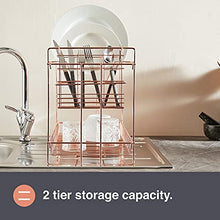 Load image into Gallery viewer, Stylish Modern Copper Dish Drying Rack For Draining Board