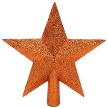 Load image into Gallery viewer, Glittered Copper Star For Christmas Tree
