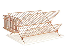 Load image into Gallery viewer, Copper Dish Rack | Drying Drainer & Drip Tray