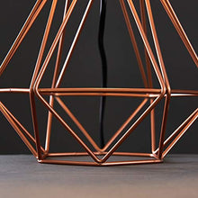 Load image into Gallery viewer, Geometric Style Table Lamp | Copper & Black