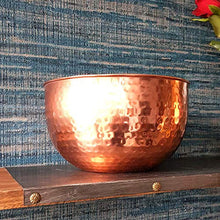 Load image into Gallery viewer, Shiny Copper Bowl | Hammered Finish